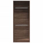Garde-robe chêne marron 80x50x200 cm bois d'ingénierie – Image 2
