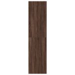 Garde-robe chêne marron 80x50x200 cm bois d'ingénierie – Image 3