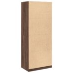 Garde-robe chêne marron 80x50x200 cm bois d'ingénierie – Image 4