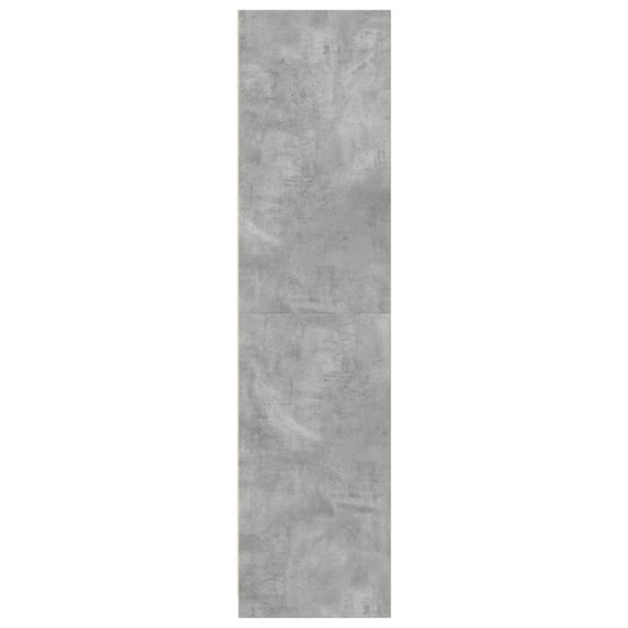 Garde-robe Gris béton 100x50x200 cm Aggloméré – Image 3