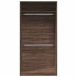 Garde-robe chêne marron 100x50x200 cm bois d'ingénierie – Image 2
