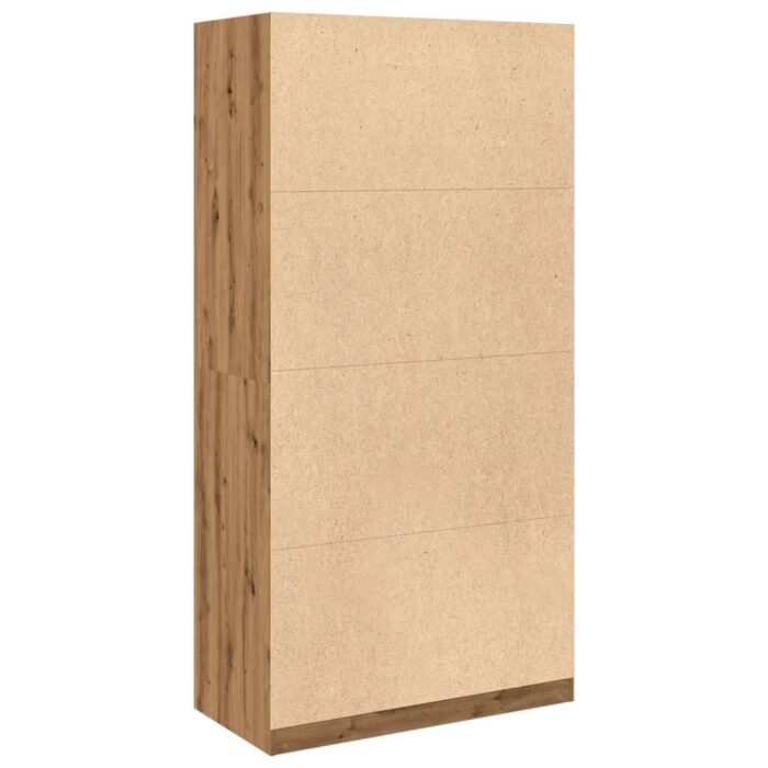 Garde-robe chêne artisanal 100x50x200 cm bois d'ingénierie – Image 4