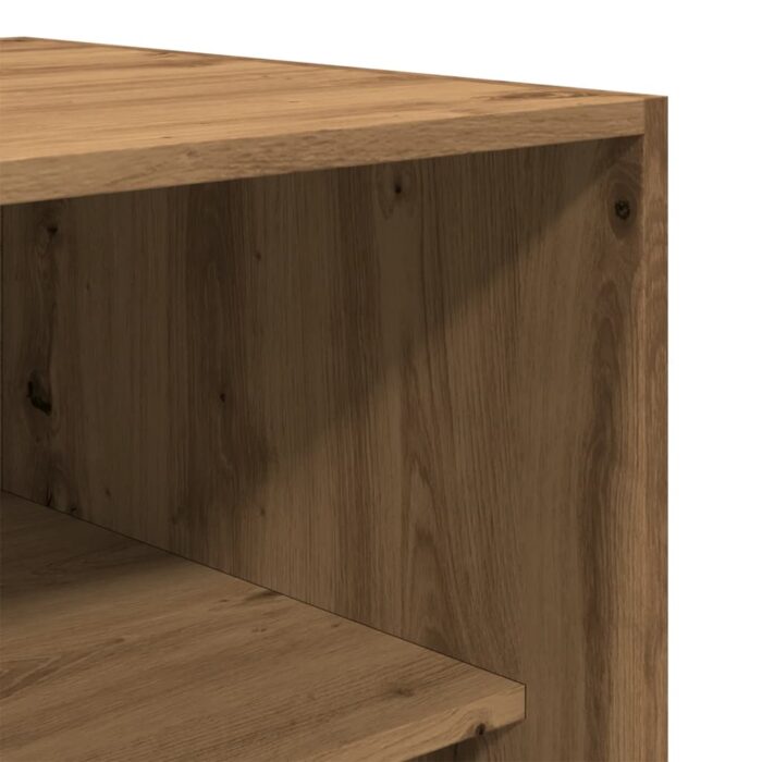 Garde-robe chêne artisanal 100x50x200 cm bois d'ingénierie – Image 5