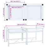 Double socle pour machine à laver étagères coulissantes blanc – Image 8