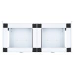 Double socle pour machine à laver avec tiroirs blanc – Image 5