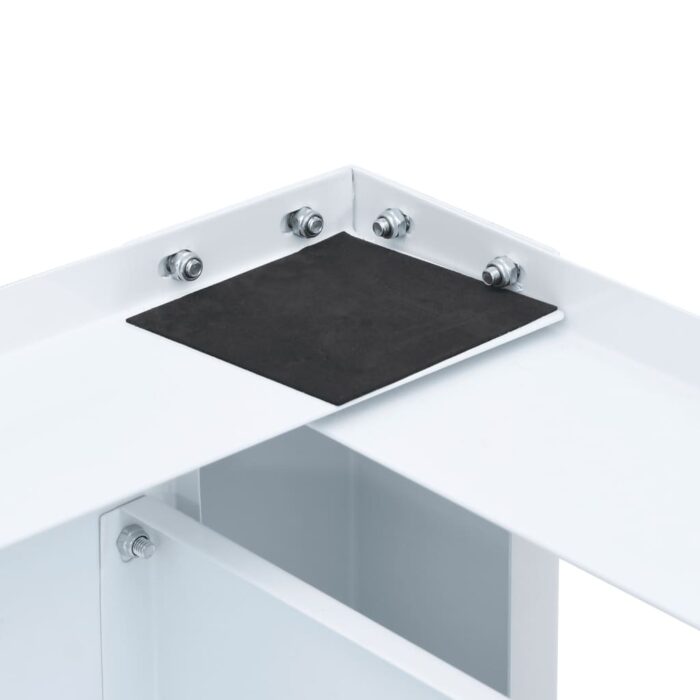Double socle pour machine à laver avec tiroirs blanc – Image 6