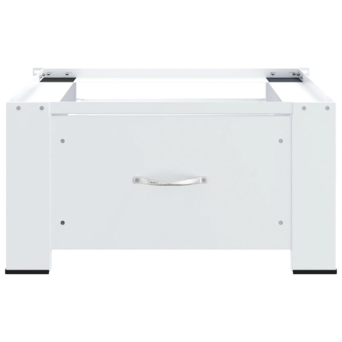 Socle pour machine à laver avec tiroir Blanc – Image 2