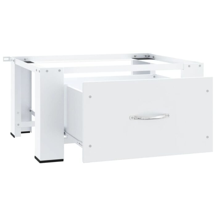 Socle pour machine à laver avec tiroir Blanc – Image 3