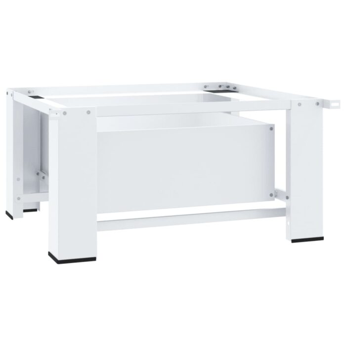 Socle pour machine à laver avec tiroir Blanc – Image 5