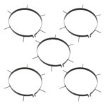 Rouleau à gazon de jardin et colliers d'aérateur noir 63 L fer – Image 3