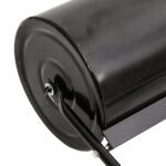 Rouleau à gazon de jardin et colliers d'aérateur noir 63 L fer – Image 4