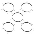 Rouleau à gazon de jardin et colliers d'aérateur 63 L fer acier – Image 3