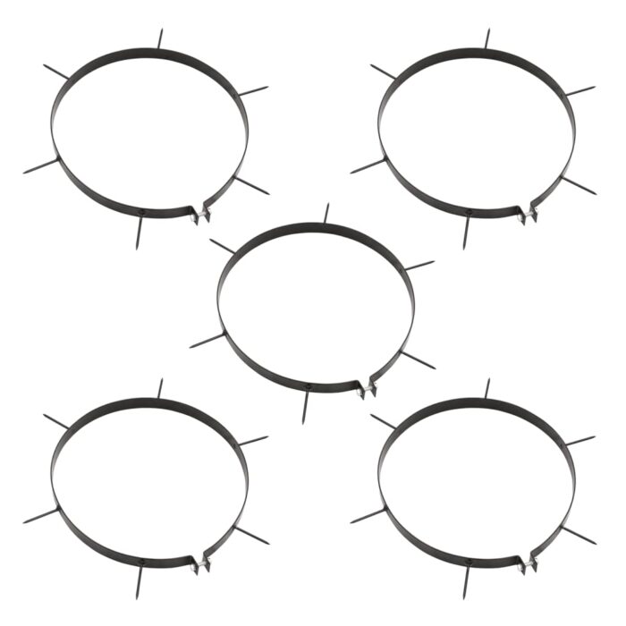 Rouleau à gazon de jardin et colliers d'aérateur 63 L fer acier – Image 3