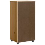 Armoire roulante avec tiroirs MOSS bois de pin marron miel – Image 4