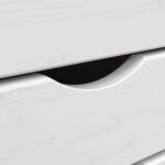 Armoire roulante avec tiroirs MOSS bois de pin marron miel – Image 6