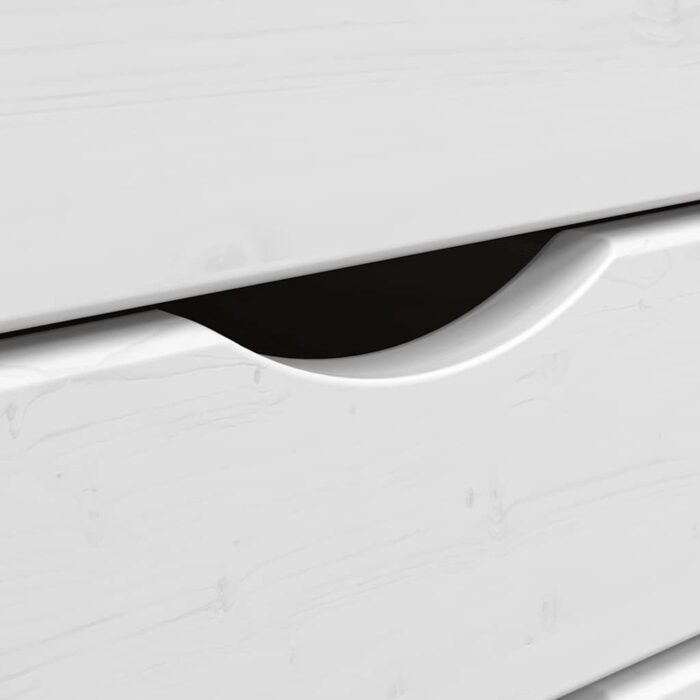 Armoire roulante avec tiroirs MOSS bois de pin marron miel – Image 6