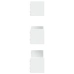 Étagères murales 3 pcs blanc bois d'ingénierie – Image 3