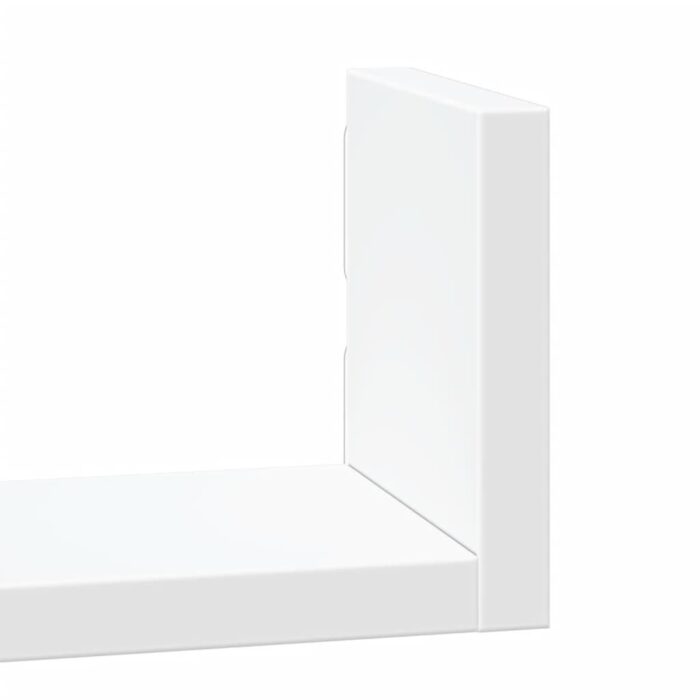 Étagères murales 3 pcs blanc bois d'ingénierie – Image 5