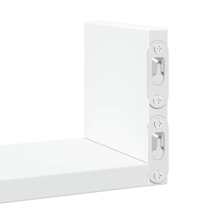Étagères murales 3 pcs blanc bois d'ingénierie – Image 6