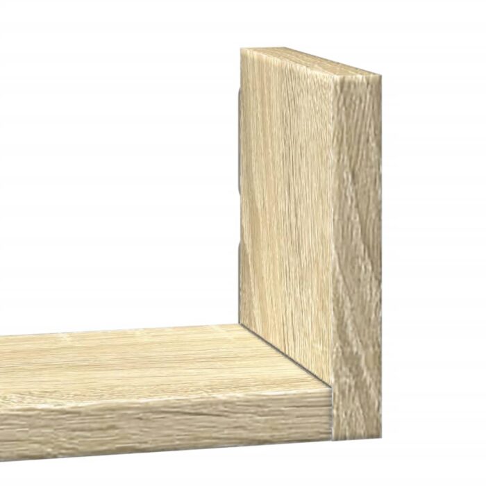 Étagères murales 3 pcs chêne sonoma bois d'ingénierie – Image 5