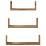 Étagères murales 3 pcs chêne artisanal bois d'ingénierie – Image 2