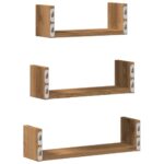 Étagères murales 3 pcs chêne artisanal bois d'ingénierie – Image 4