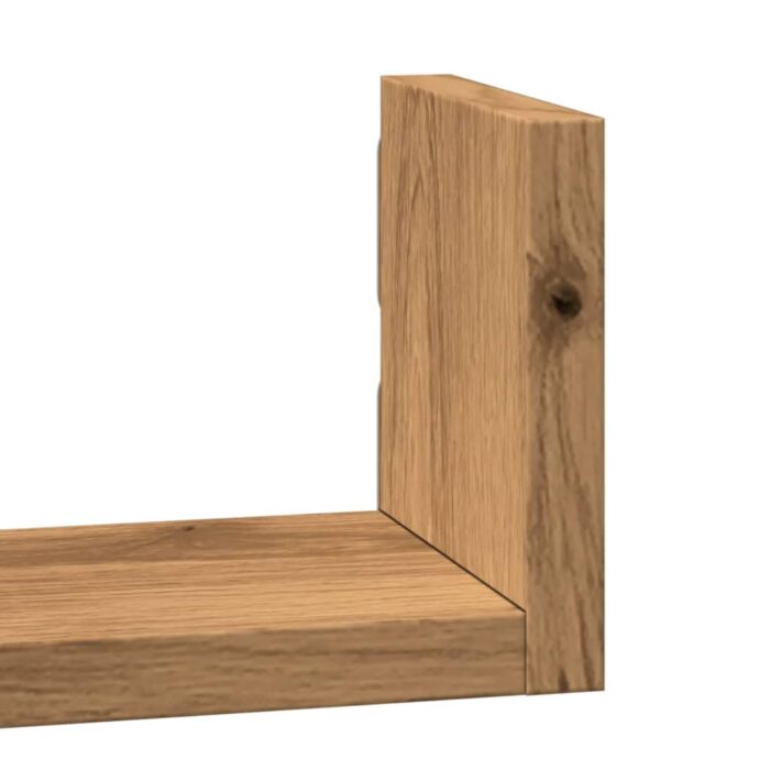 Étagères murales 3 pcs chêne artisanal bois d'ingénierie – Image 5