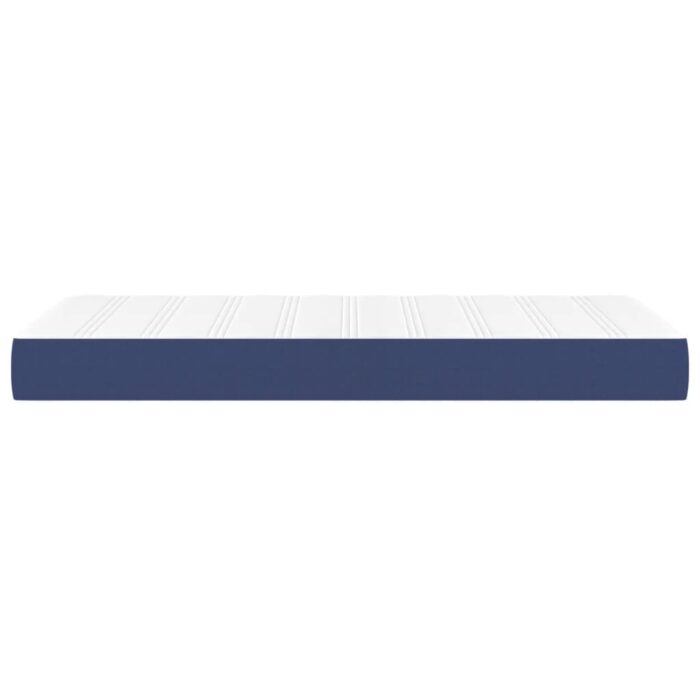 Matelas à ressorts ensachés pour enfants bleu 80x160 cm tissu – Image 2