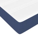 Matelas à ressorts ensachés pour enfants bleu 80x160 cm tissu – Image 3
