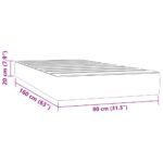Matelas à ressorts ensachés pour enfants 80x160 cm similicuir – Image 5