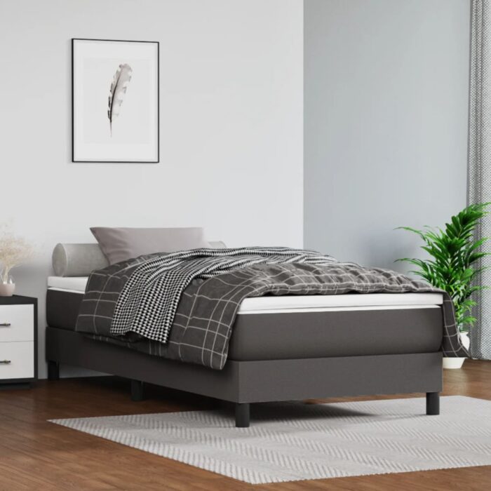 Matelas à ressorts ensachés pour enfants 80x160 cm similicuir – Image 1