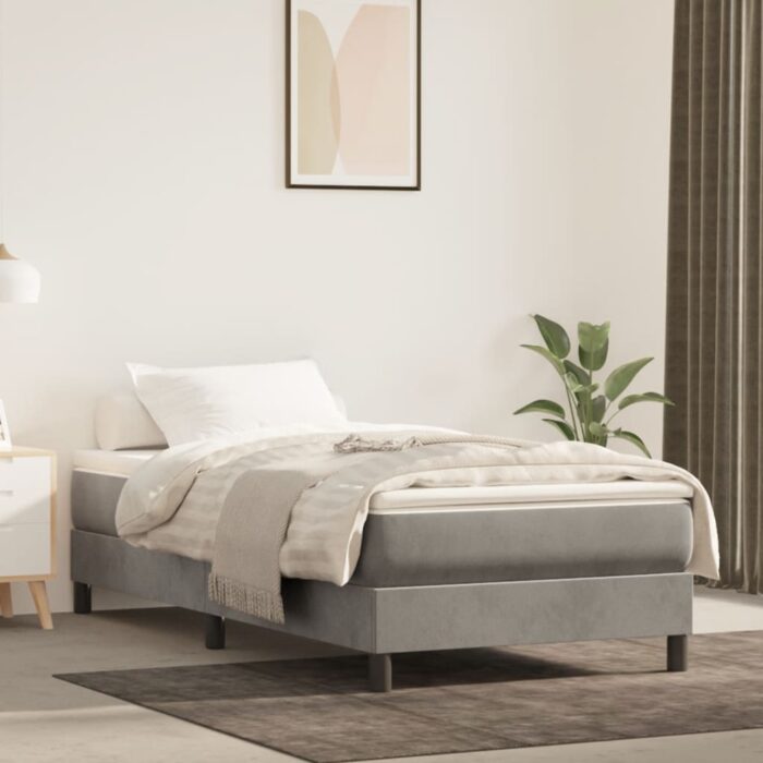 Matelas à ressorts ensachés pour enfants 80x160 cm velours – Image 1