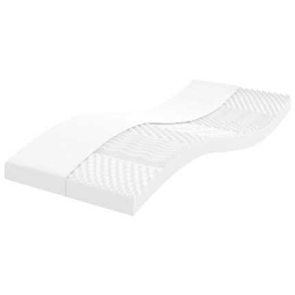 Matelas en mousse enfants blanc 80x160 cm 7 zones dureté 20 ILD
