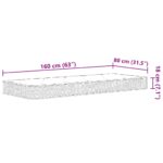 Matelas à ressorts Bonnell pour enfants moyen 80x160 cm – Image 8
