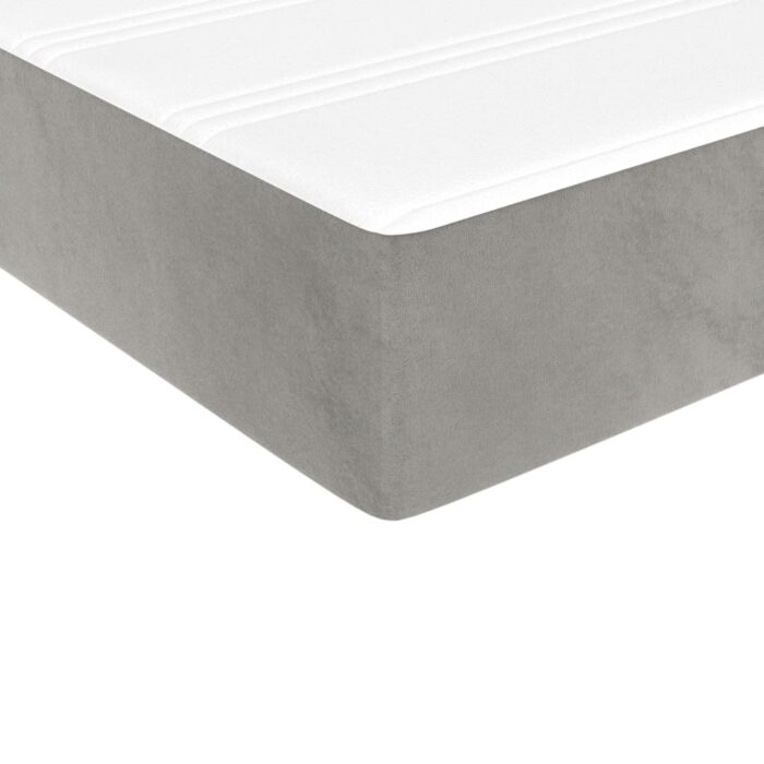 Matelas de lit à ressorts ensachés 100x210x20 cm velours – Image 3