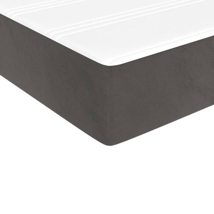 Matelas de lit à ressorts ensachés 100x210x20 cm velours – Image 3