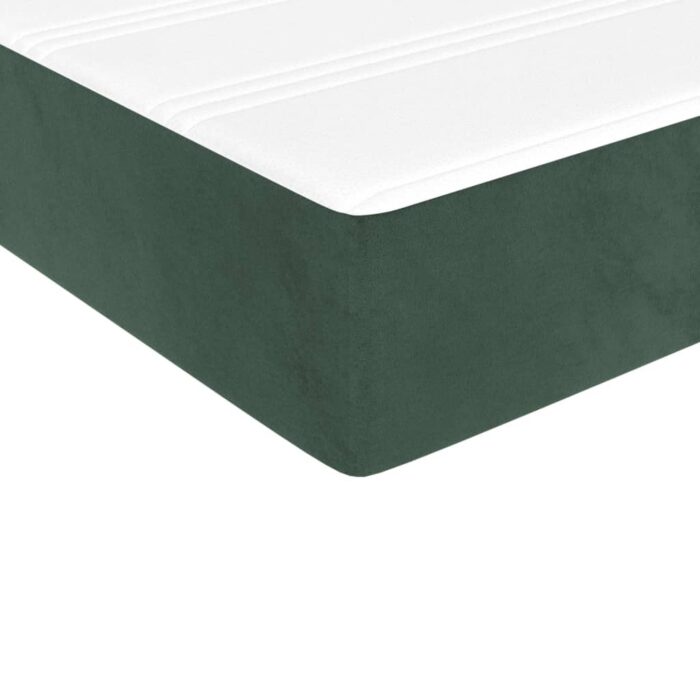 Matelas de lit à ressorts ensachés 140x210x20 cm velours – Image 3