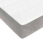 Matelas de lit à ressorts ensachés 160x210x20 cm velours – Image 3