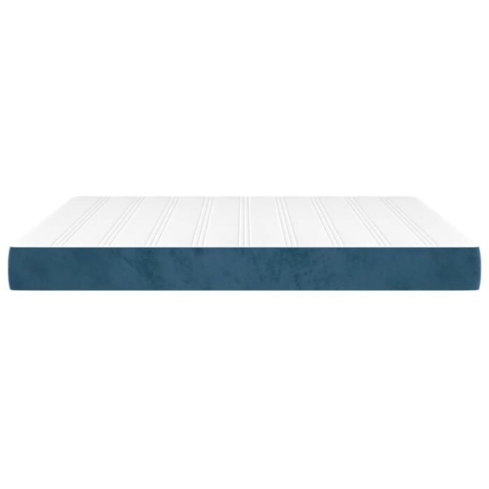 Matelas de lit à ressorts ensachés 160x210x20 cm velours – Image 2