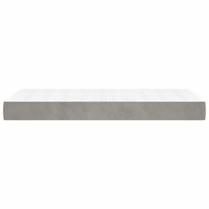 Matelas de lit à ressorts ensachés 90x220x20 cm velours – Image 2