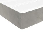 Matelas de lit à ressorts ensachés 90x220x20 cm velours – Image 3