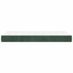Matelas de lit à ressorts ensachés 100x220x20 cm velours – Image 2