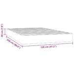 Matelas de lit à ressorts ensachés 120x220x20 cm velours – Image 5