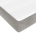 Matelas de lit à ressorts ensachés gris clair 160x220x20 cm – Image 3