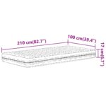 Matelas en mousse blanc 100x210 cm dureté H2 H3 – Image 8