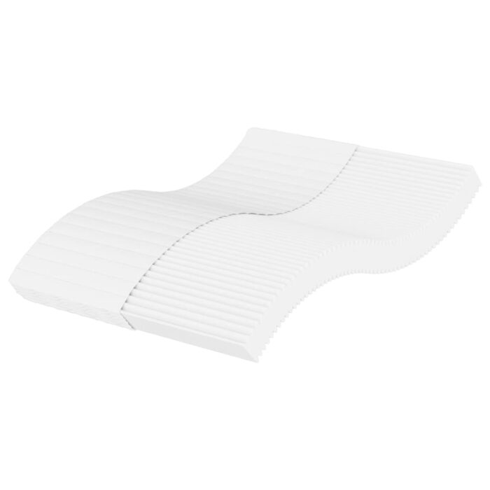 Matelas en mousse blanc 120x210 cm dureté H2 H3 – Image 1