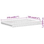Matelas en mousse blanc 120x210 cm dureté H2 H3 – Image 8