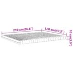 Matelas en mousse blanc 120x210 cm 7 zones dureté 20 ILD – Image 8