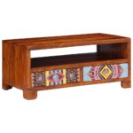 Table basse 90x50x40 cm bois d'acacia massif – Image 10