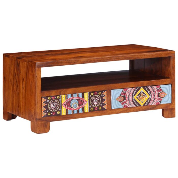 Table basse 90x50x40 cm bois d'acacia massif – Image 10